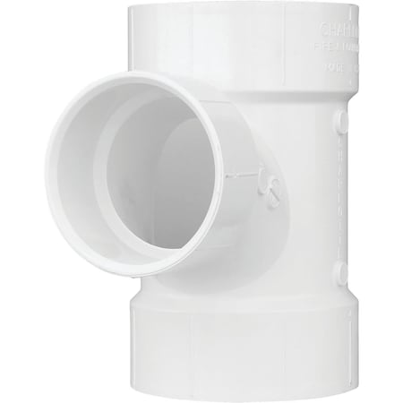 Charlotte Pipe And Foundry 3 In. Sch 30 x 2 In. Sch 40 Reducing Sanitary PVC Tee PVC 01401  0800HA